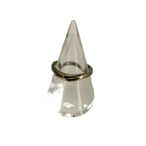 ヨンドシー 4℃ SILVER K10刻印 ツイストデザイン リング メンズ  12号